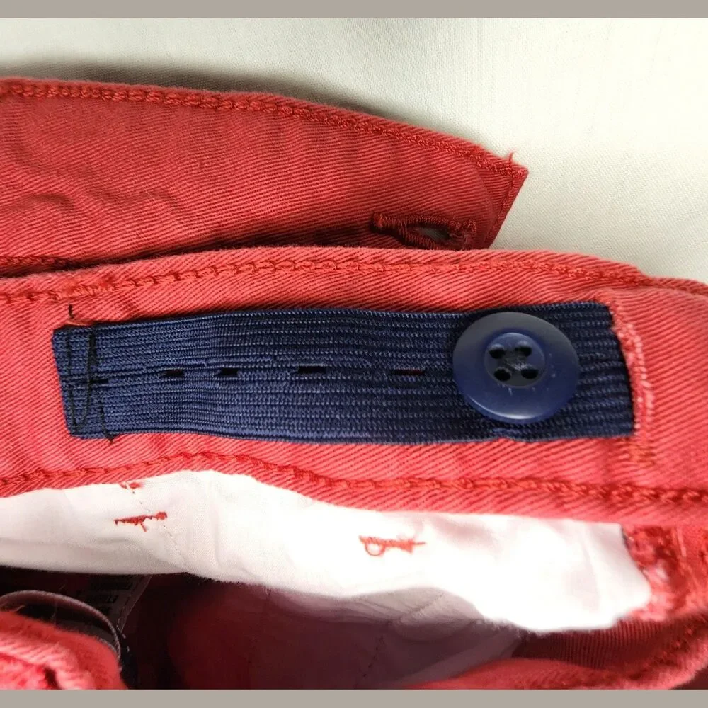 The Children's Place Boys Red Chino Pants Size 18 NWT Adjustable Waist
